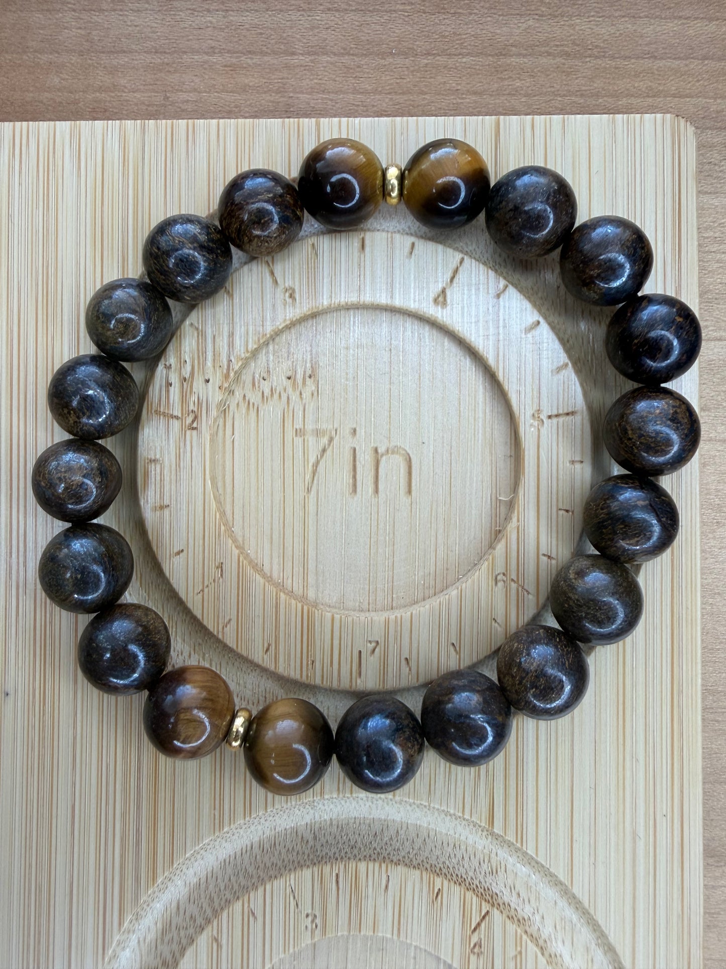Bronzite/Tiger's Eye Stretch Bracelet