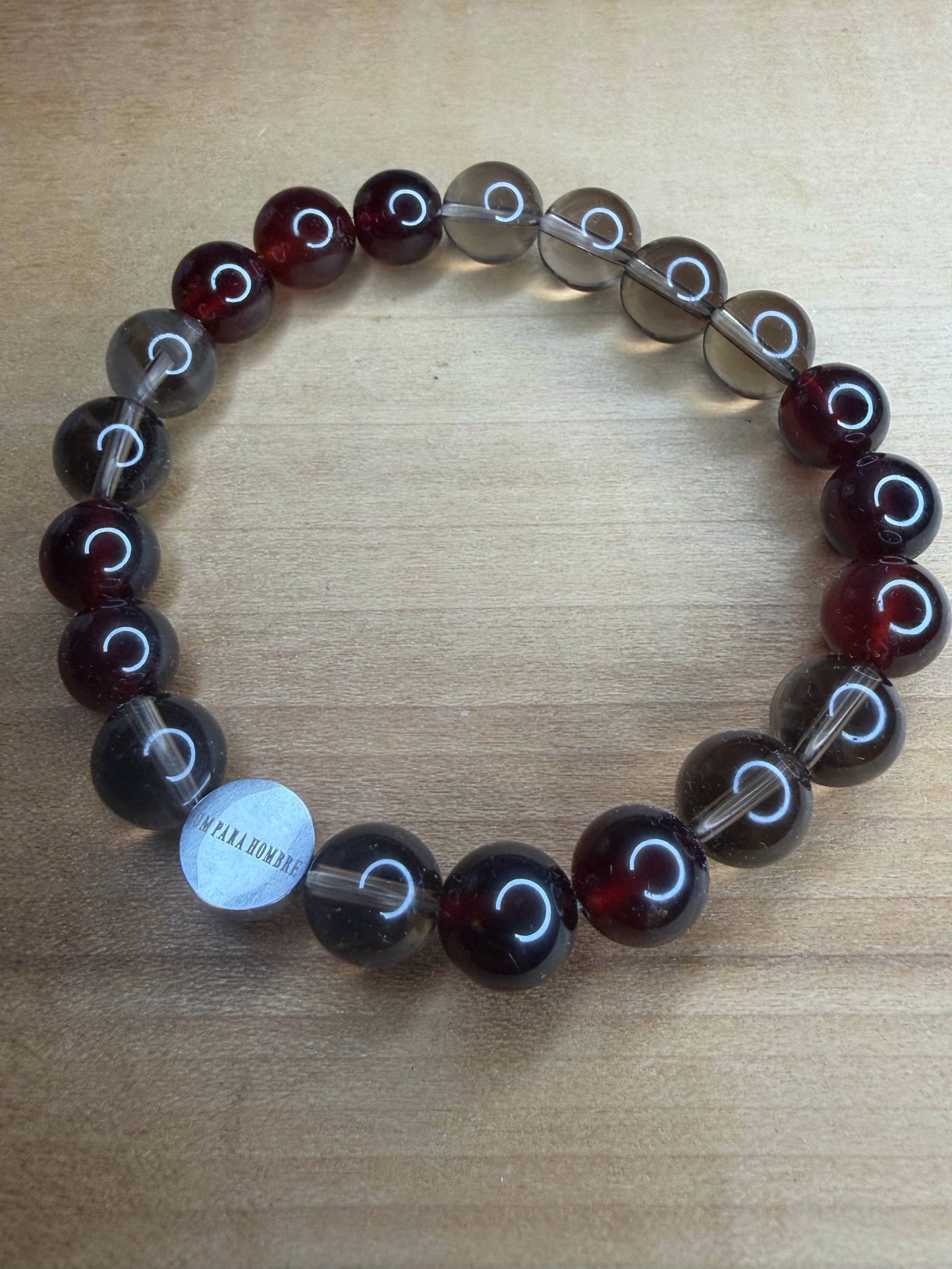 Smoky Garnet Stretch Bracelet