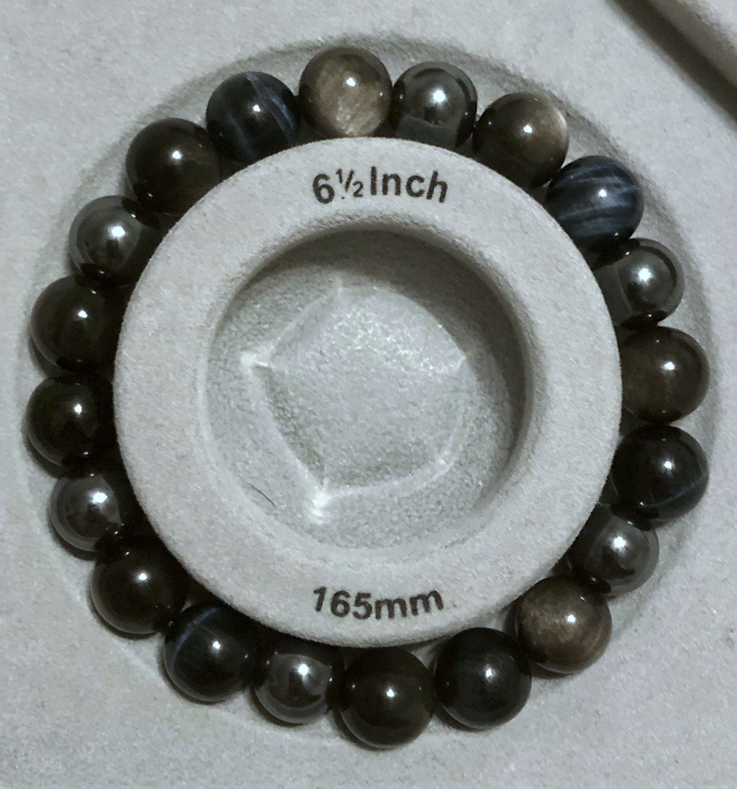 "Triple Protection" Blue/ Silver Variation Stretch Bracelet