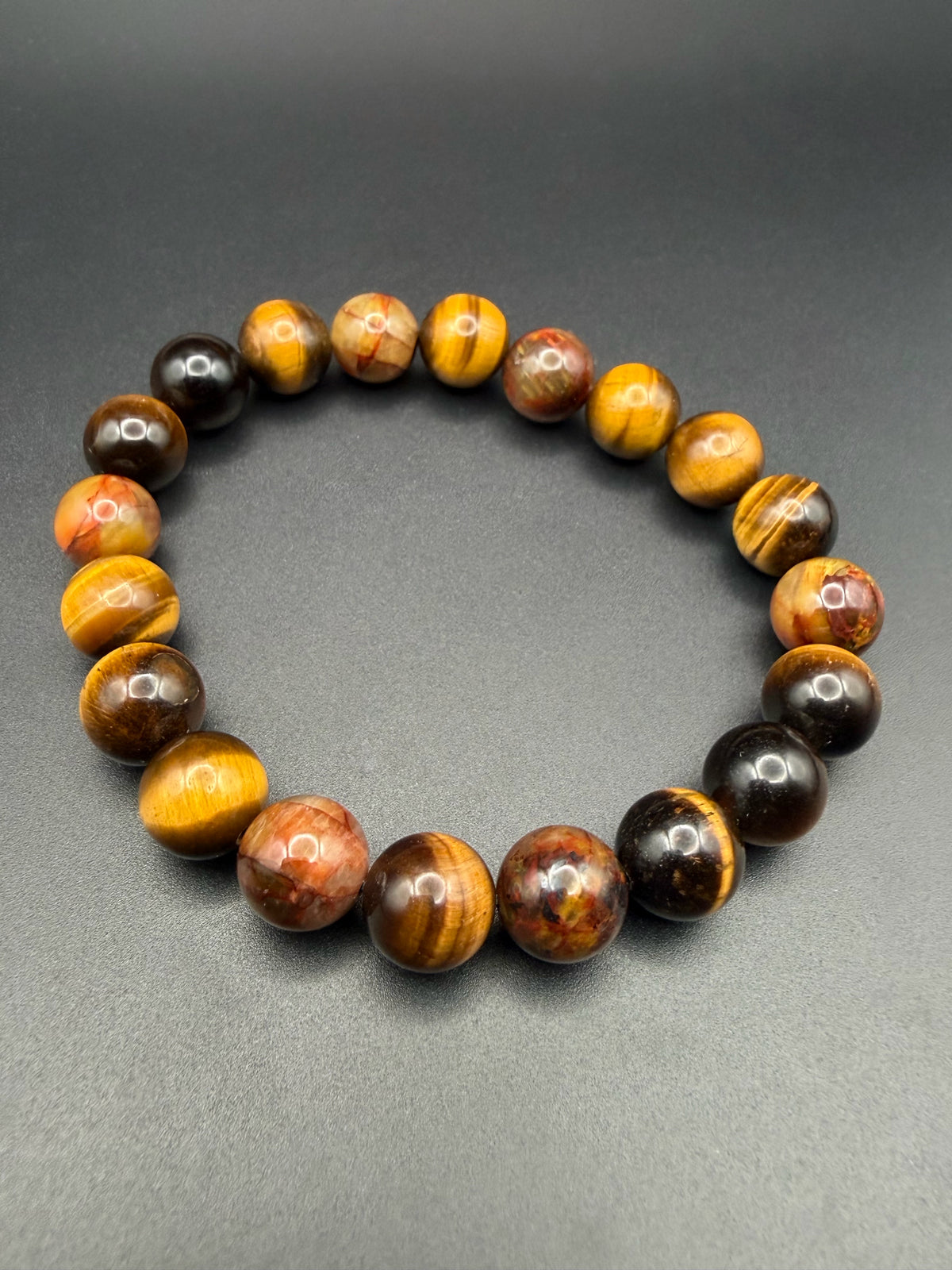 Tigers Eye/Pietersite Stretch Bracelet