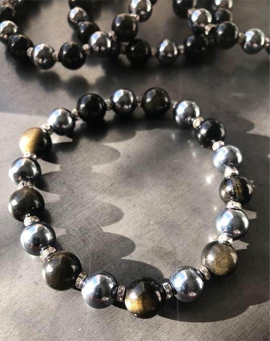 "Stone Pillar" Stretch Bracelet