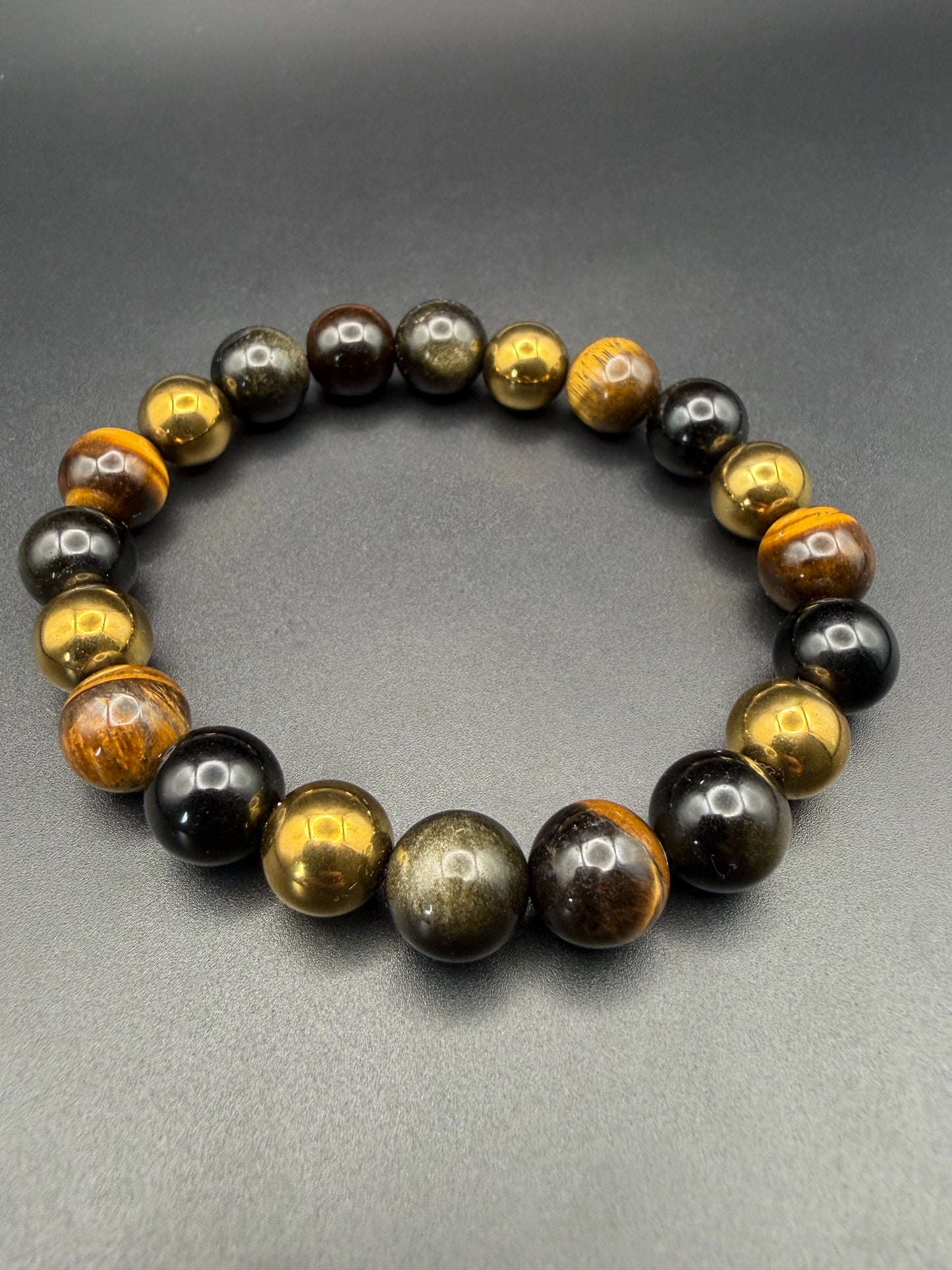 "Triple Protection" Yellow/ Gold Variation Stretch Bracelet