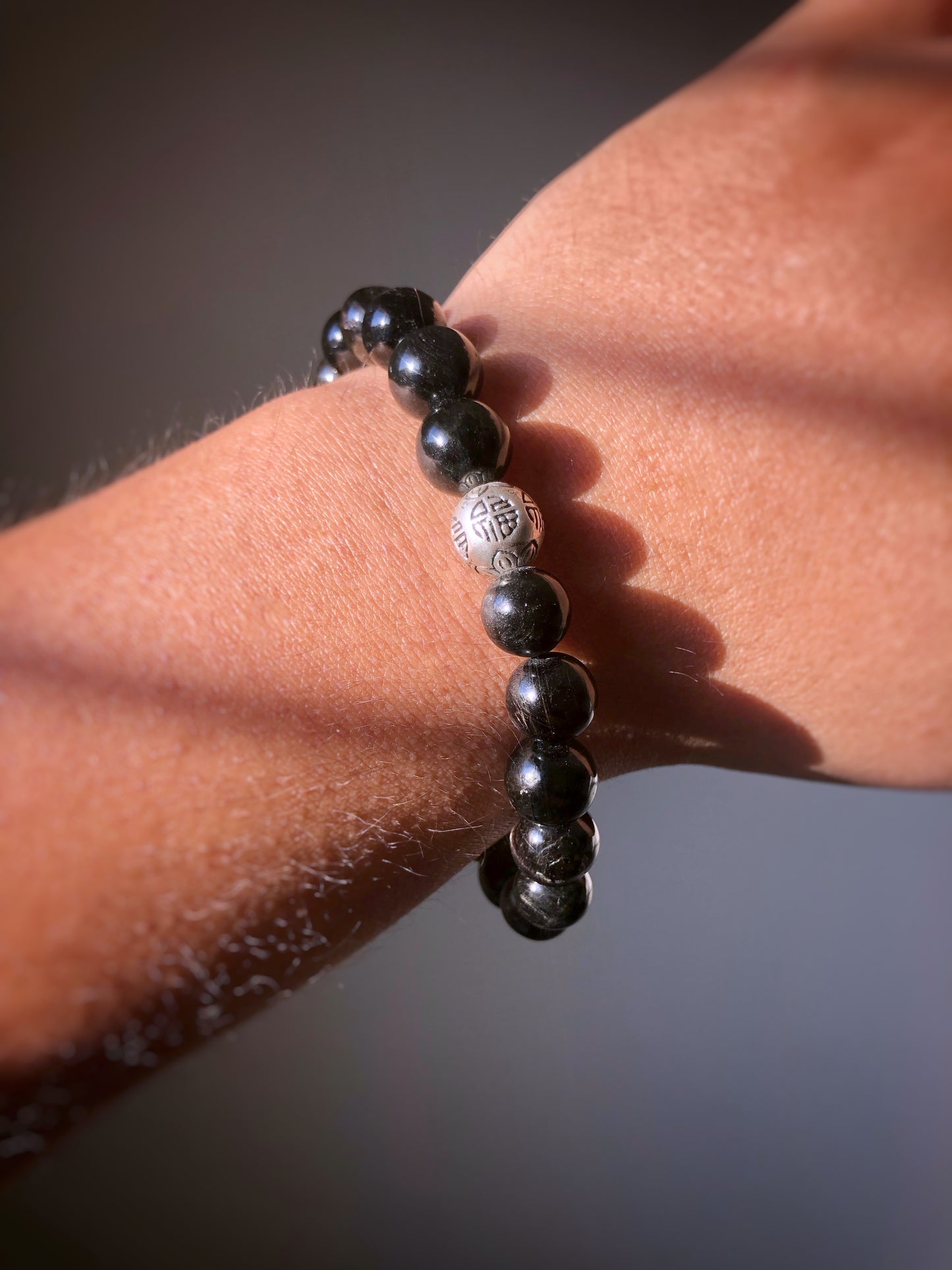 "Fortune/Good Luck" Hypersthene Stretch Bracelet