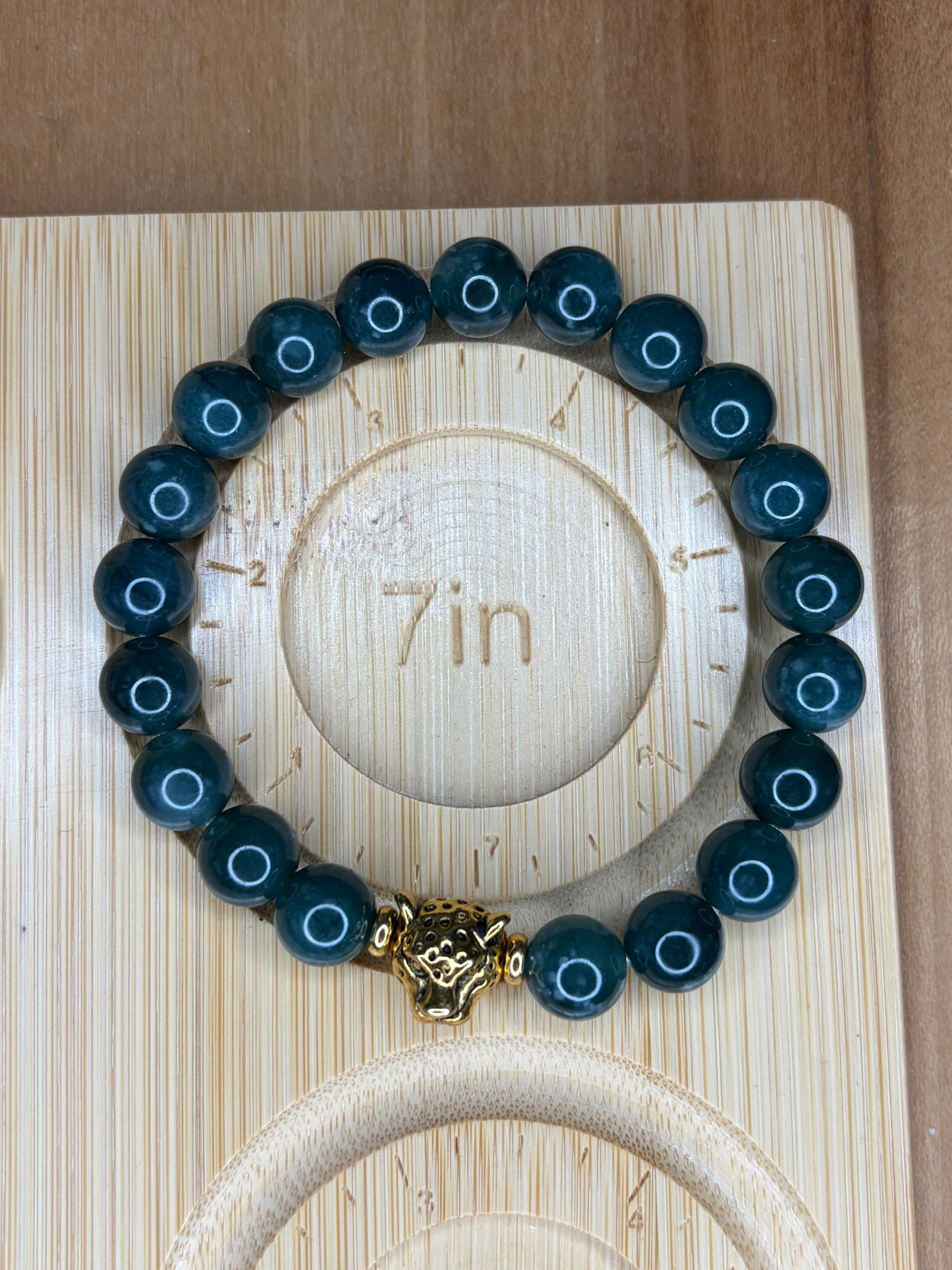 Blue Water Jaguar Stretch Bracelet