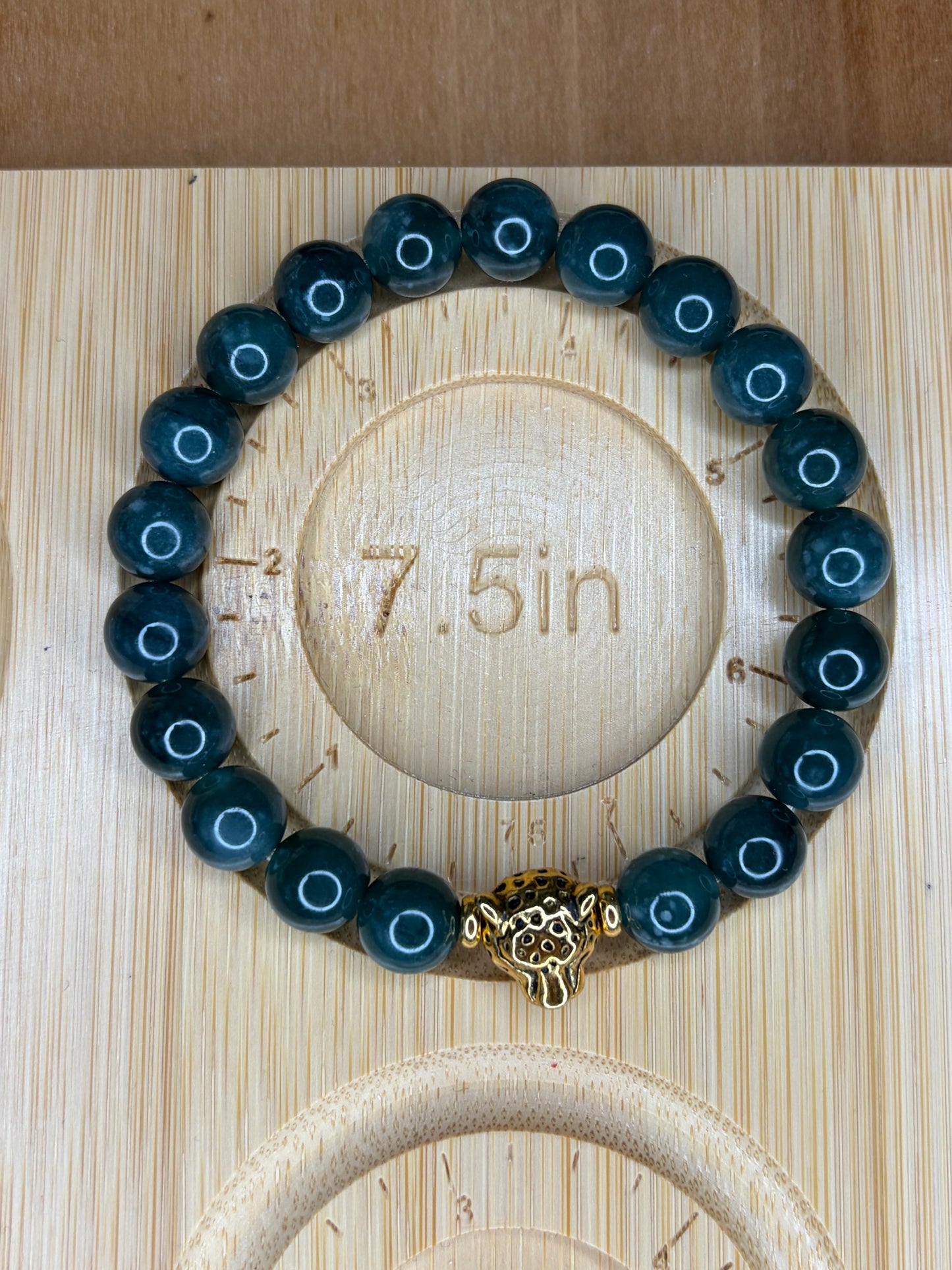 Blue Water Jaguar Stretch Bracelet