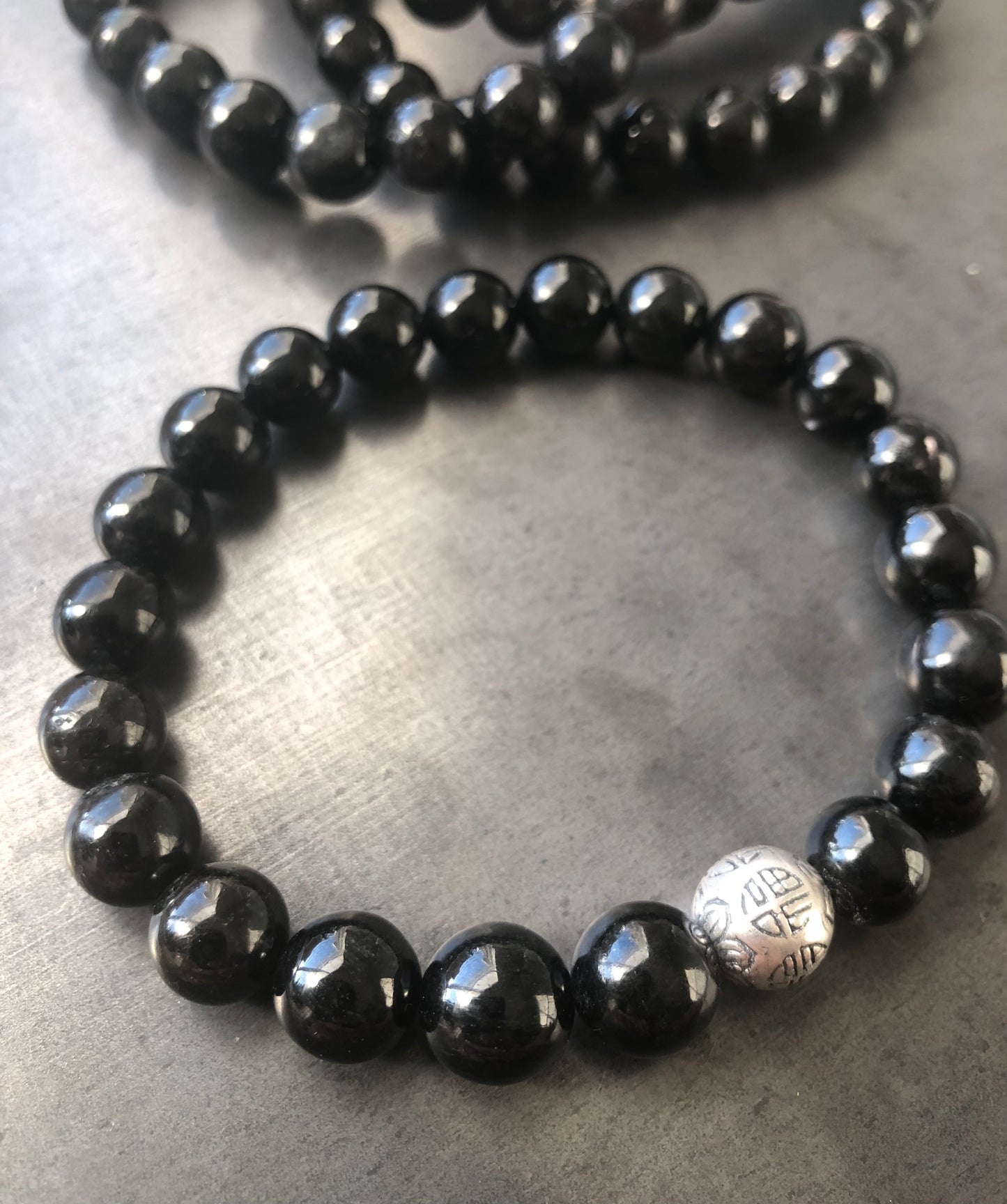 "Fortune/Good Luck" Hypersthene Stretch Bracelet