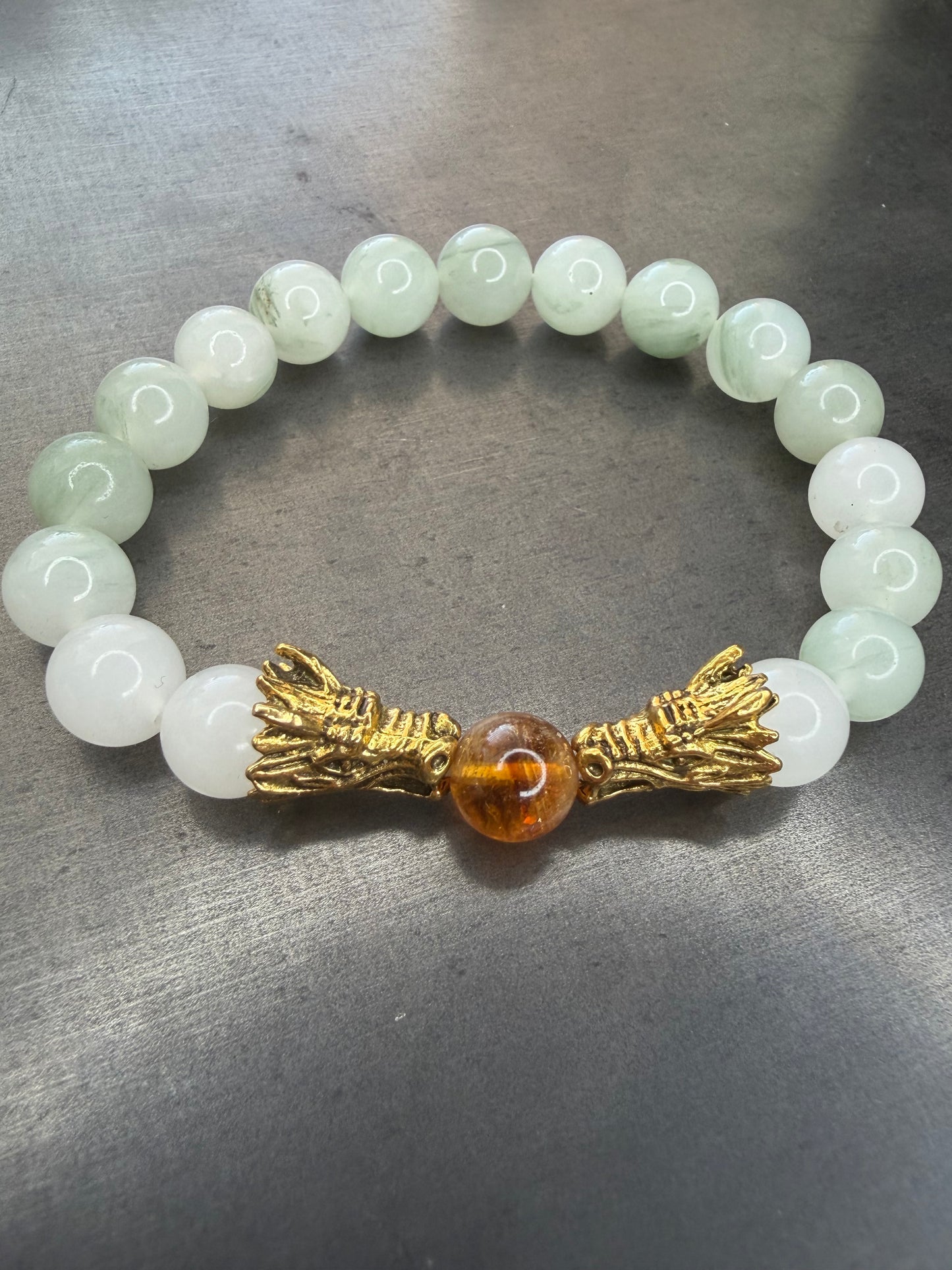 Jade Dragon Stretch Bracelet