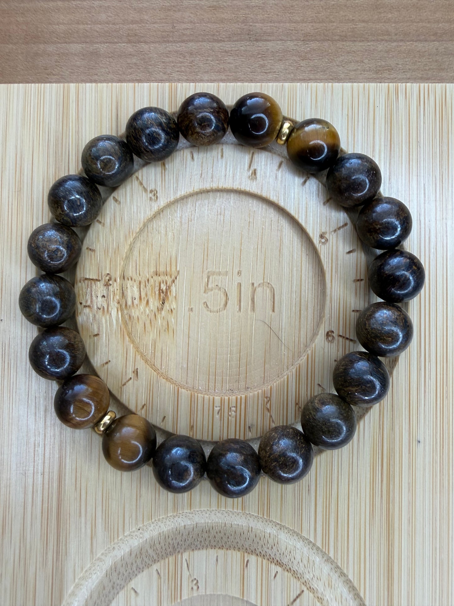 Bronzite/Tiger's Eye Stretch Bracelet