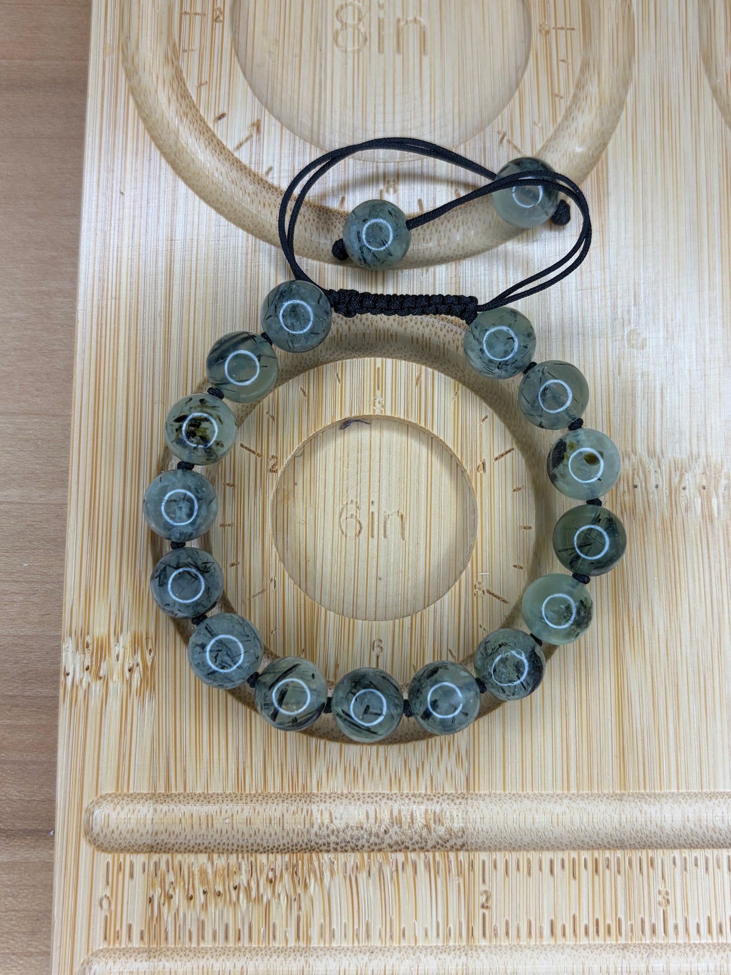 Prehnite String Adjustable Bracelet
