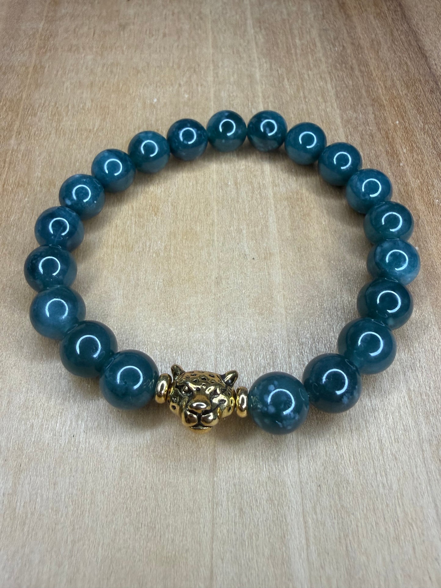 Blue Water Jaguar Stretch Bracelet
