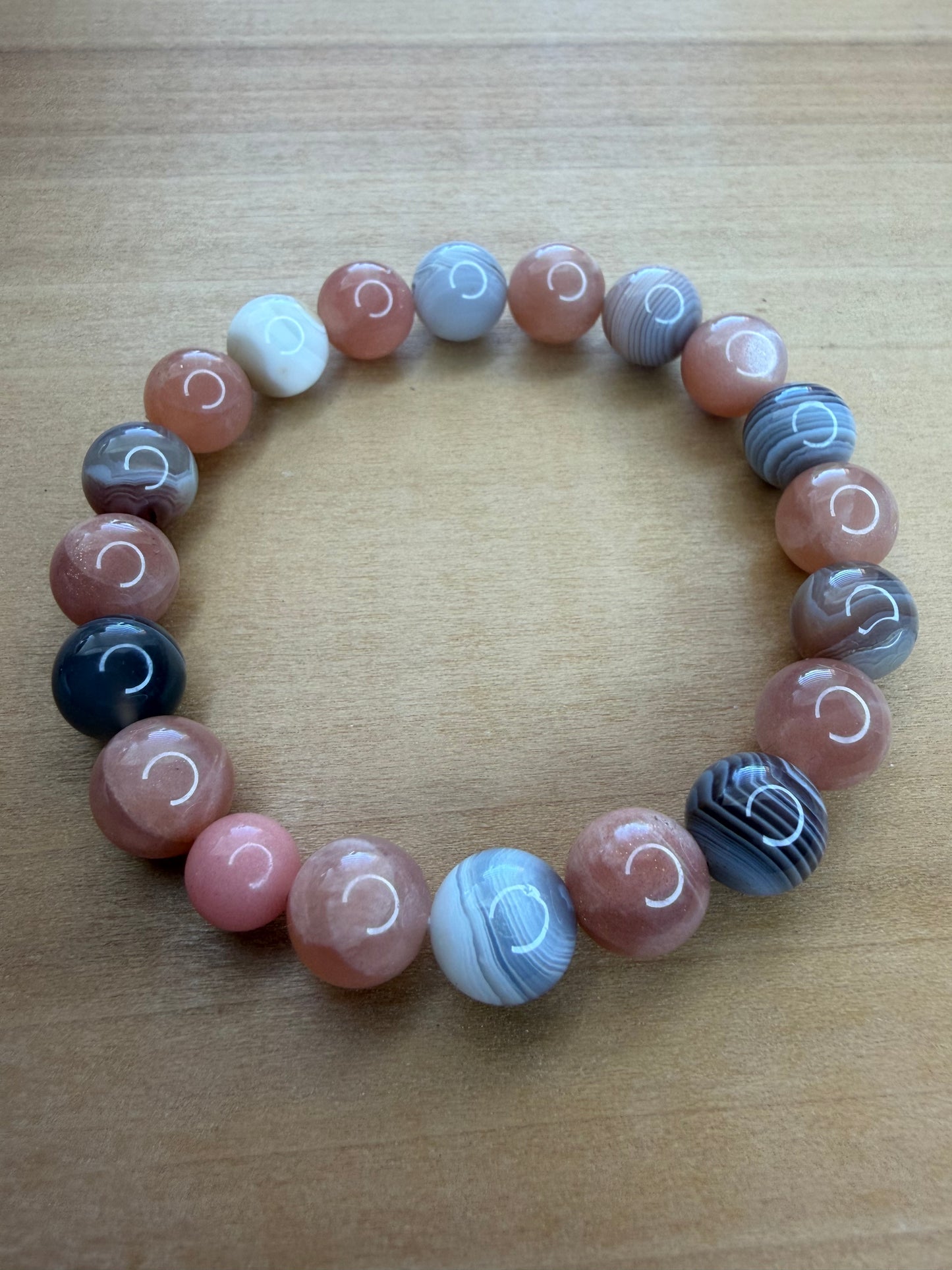 Botswana Peach Stretch Bracelet