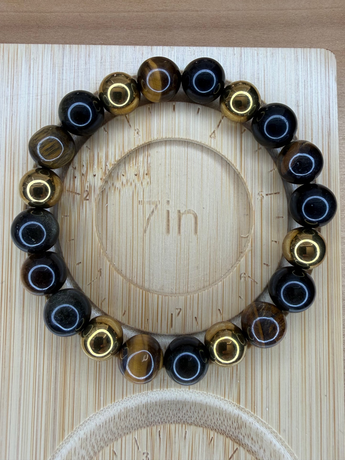 "Triple Protection" Yellow/ Gold Variation Stretch Bracelet
