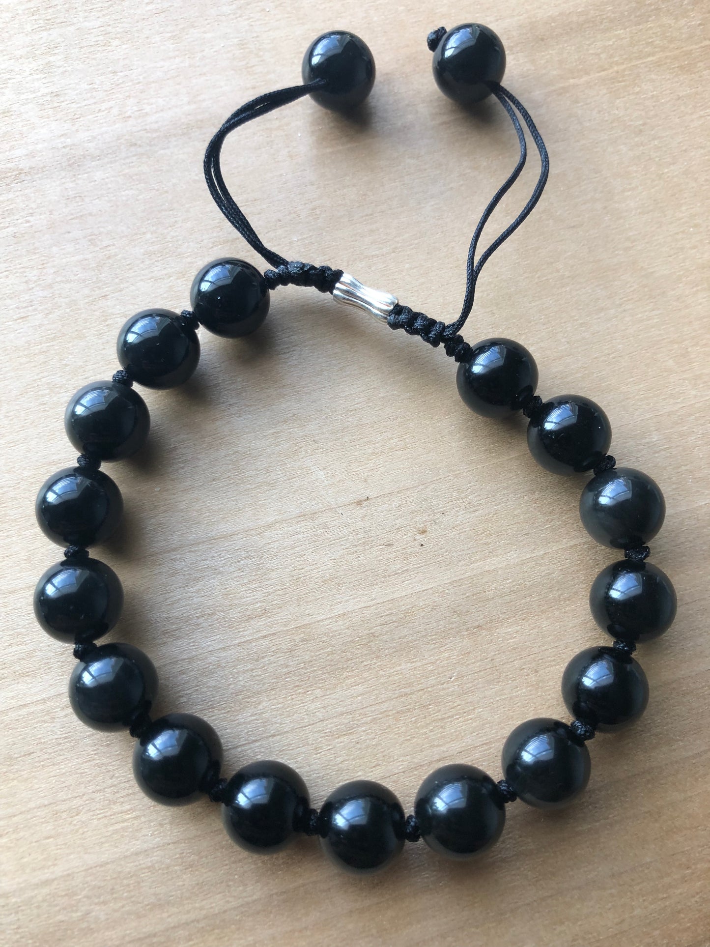 Rainbow Obsidian String Adjustable Bracelet