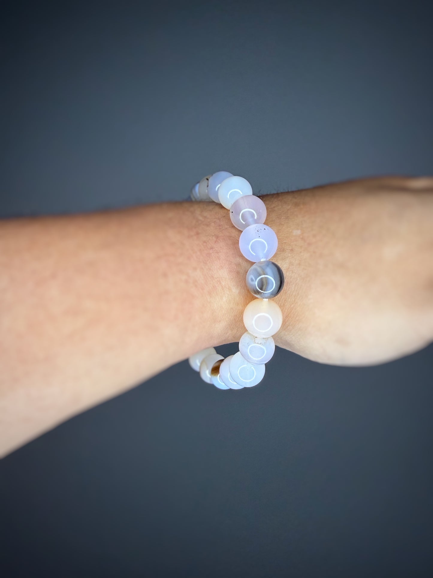 White Agate Stretch Bracelet