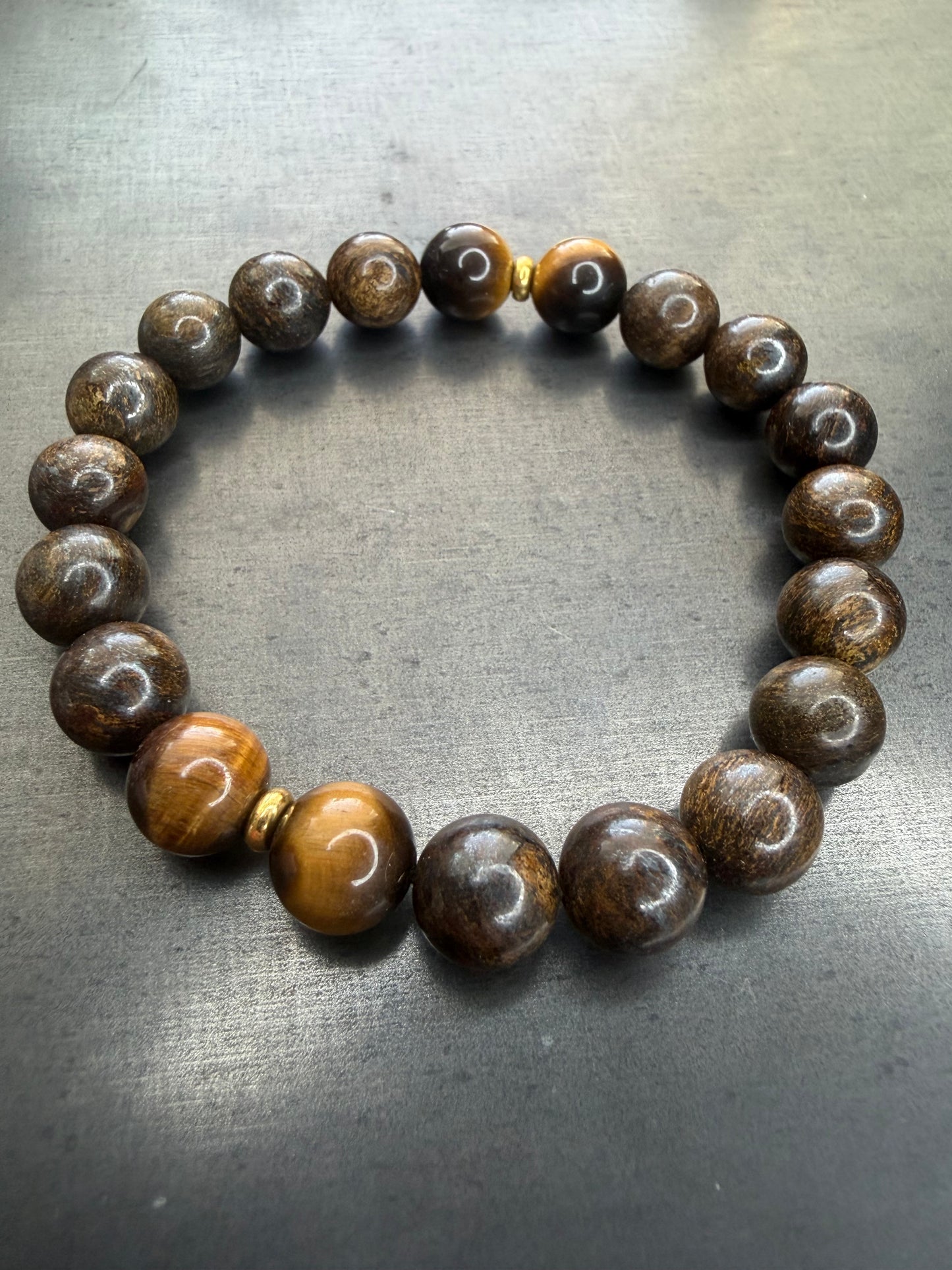 Bronzite/Tiger's Eye Stretch Bracelet