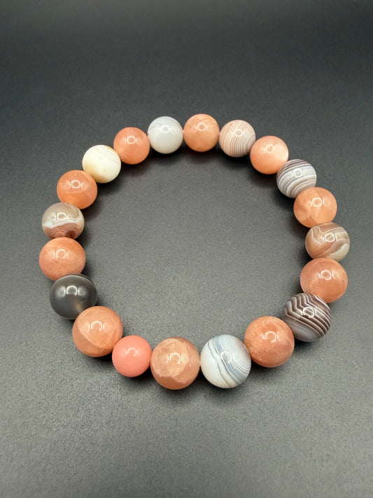 Botswana Peach Stretch Bracelet