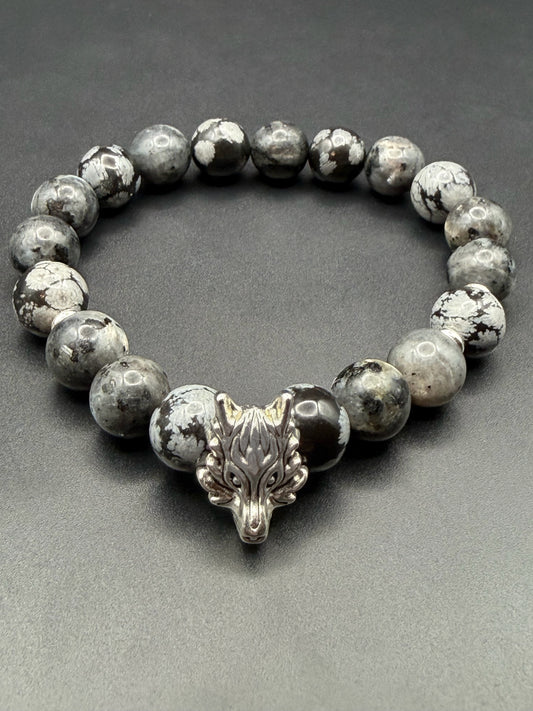 "Lone Wolf" Stretch Bracelet