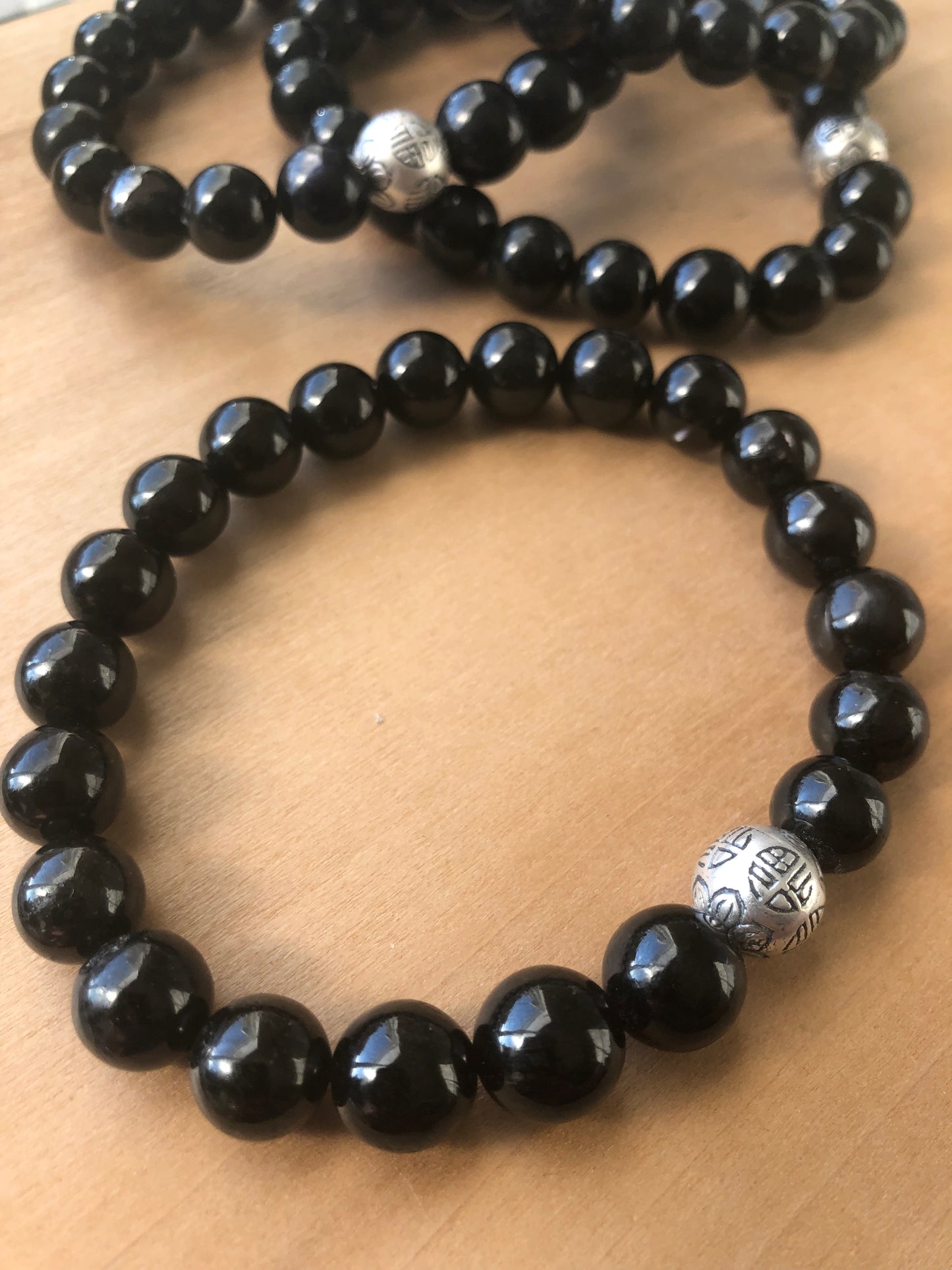 "Fortune/Good Luck" Hypersthene Stretch Bracelet