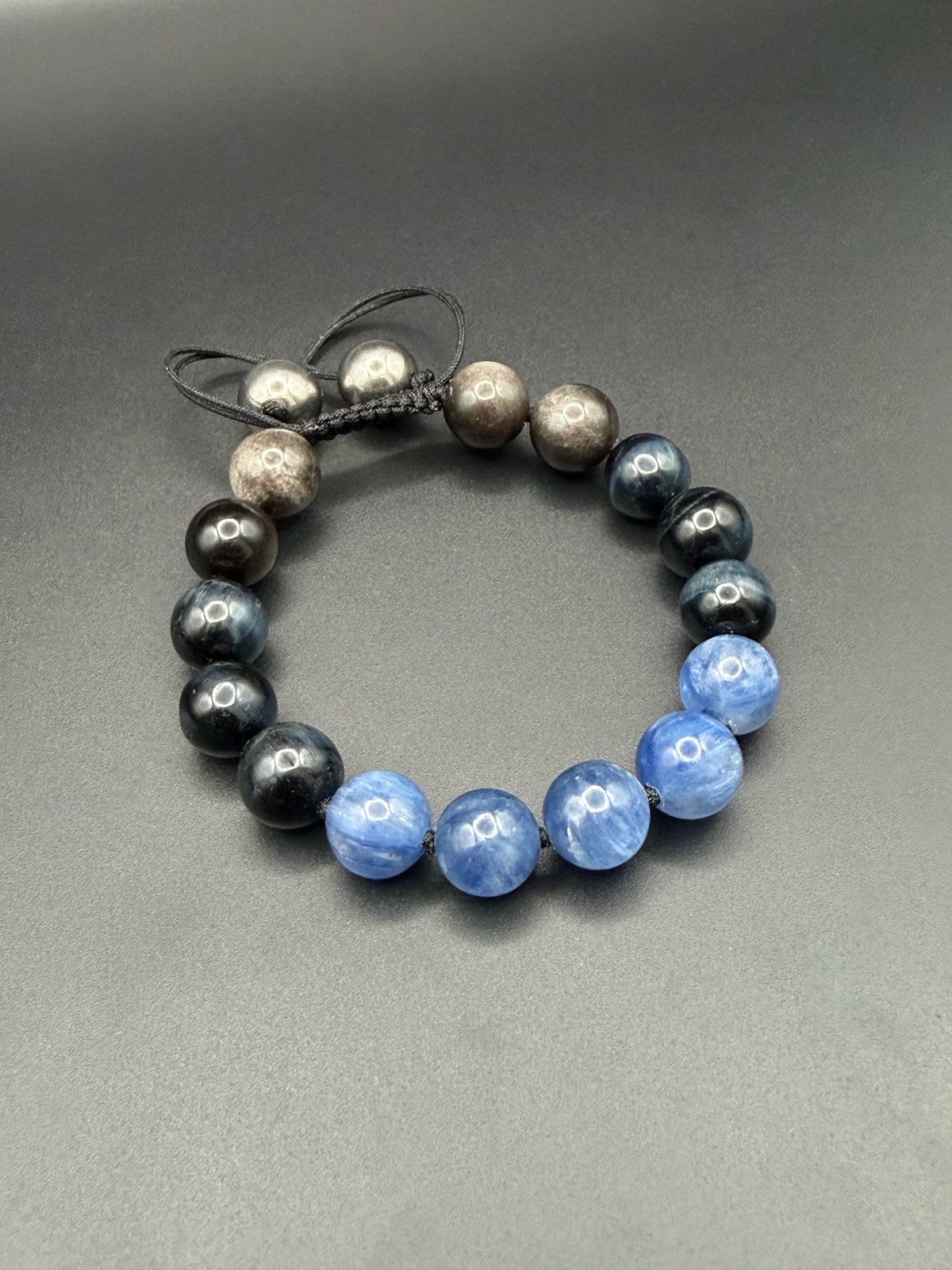 Kyanite/Blue Tiger's Eye String Bracelet