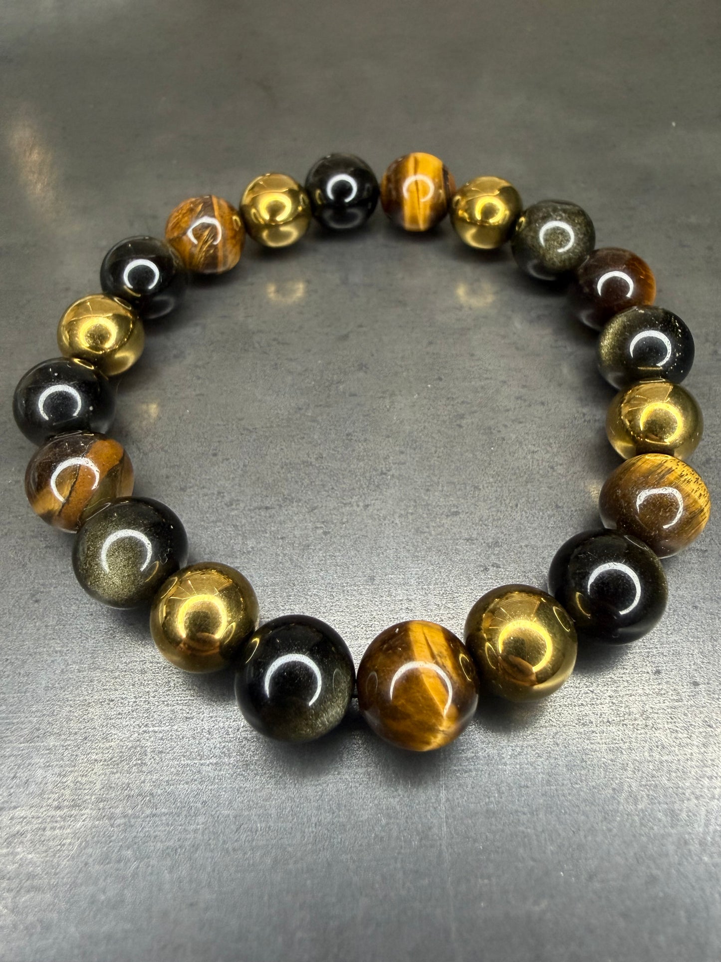 "Triple Protection" Yellow/ Gold Variation Stretch Bracelet