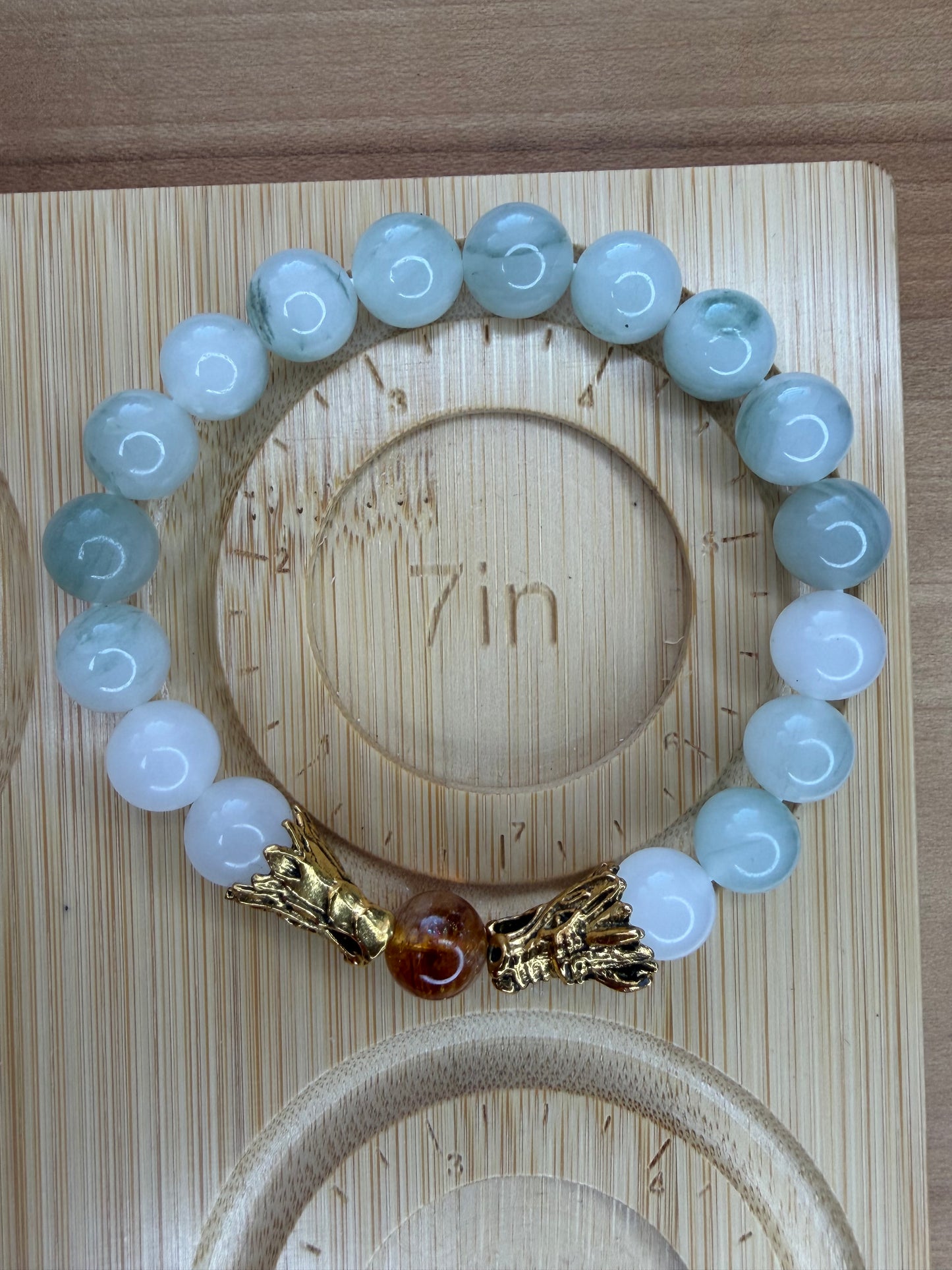 Jade Dragon Stretch Bracelet