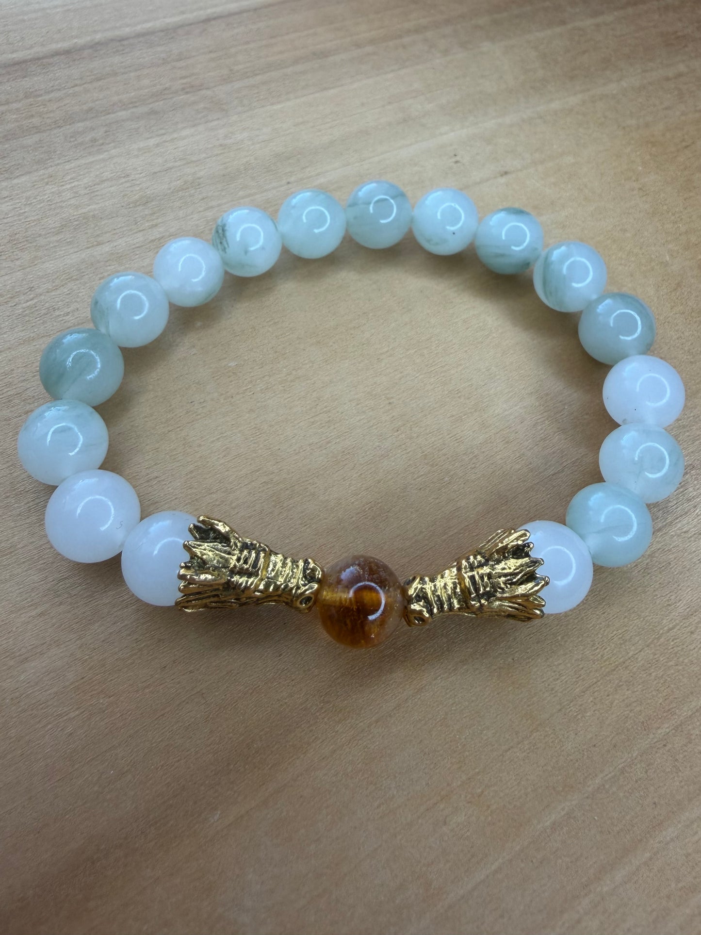 Jade Dragon Stretch Bracelet