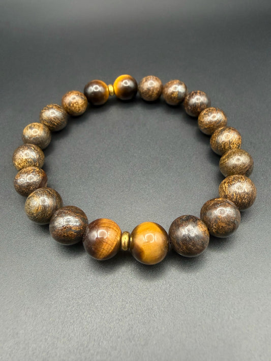Bronzite/Tiger's Eye Stretch Bracelet