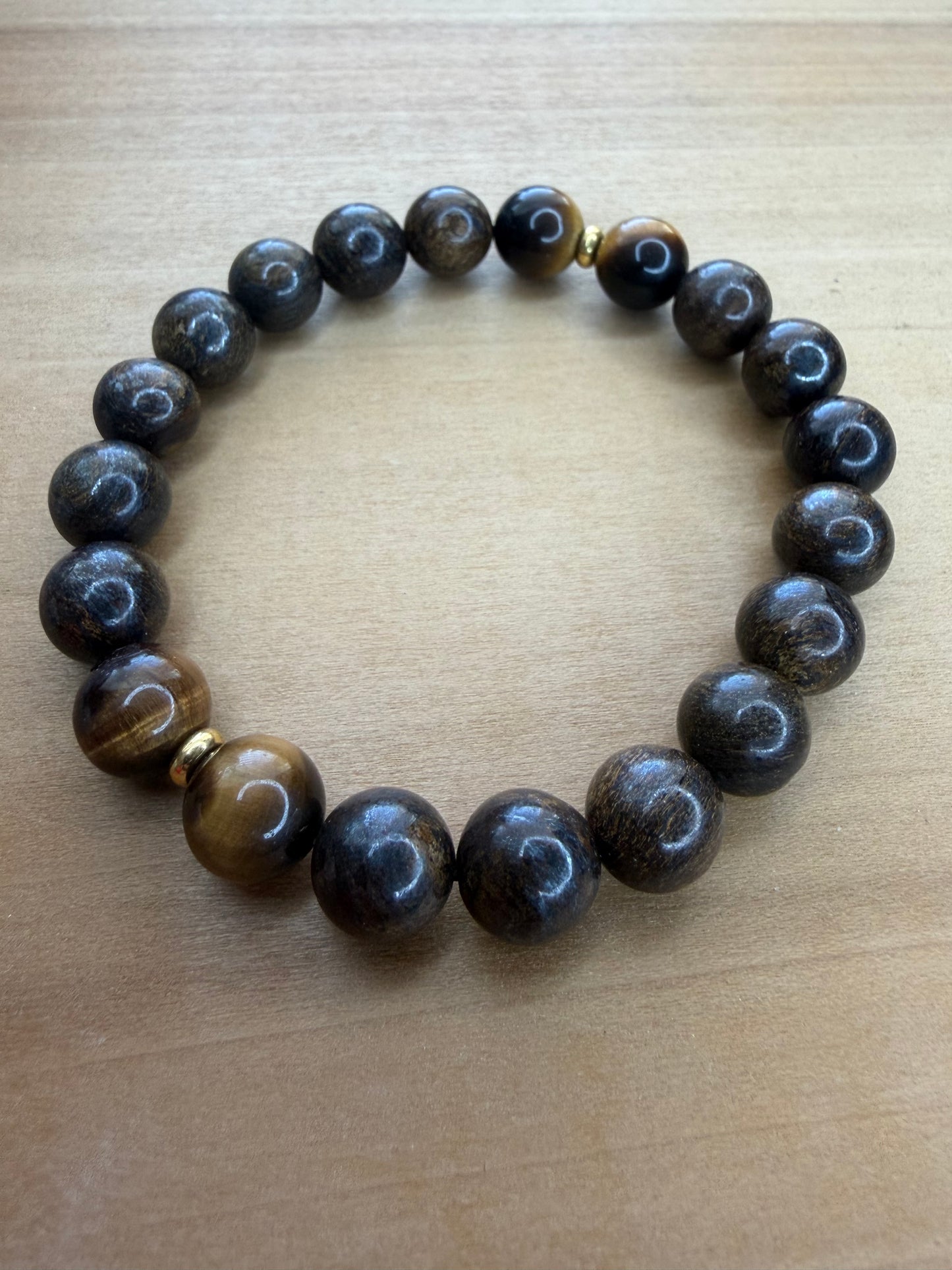 Bronzite/Tiger's Eye Stretch Bracelet