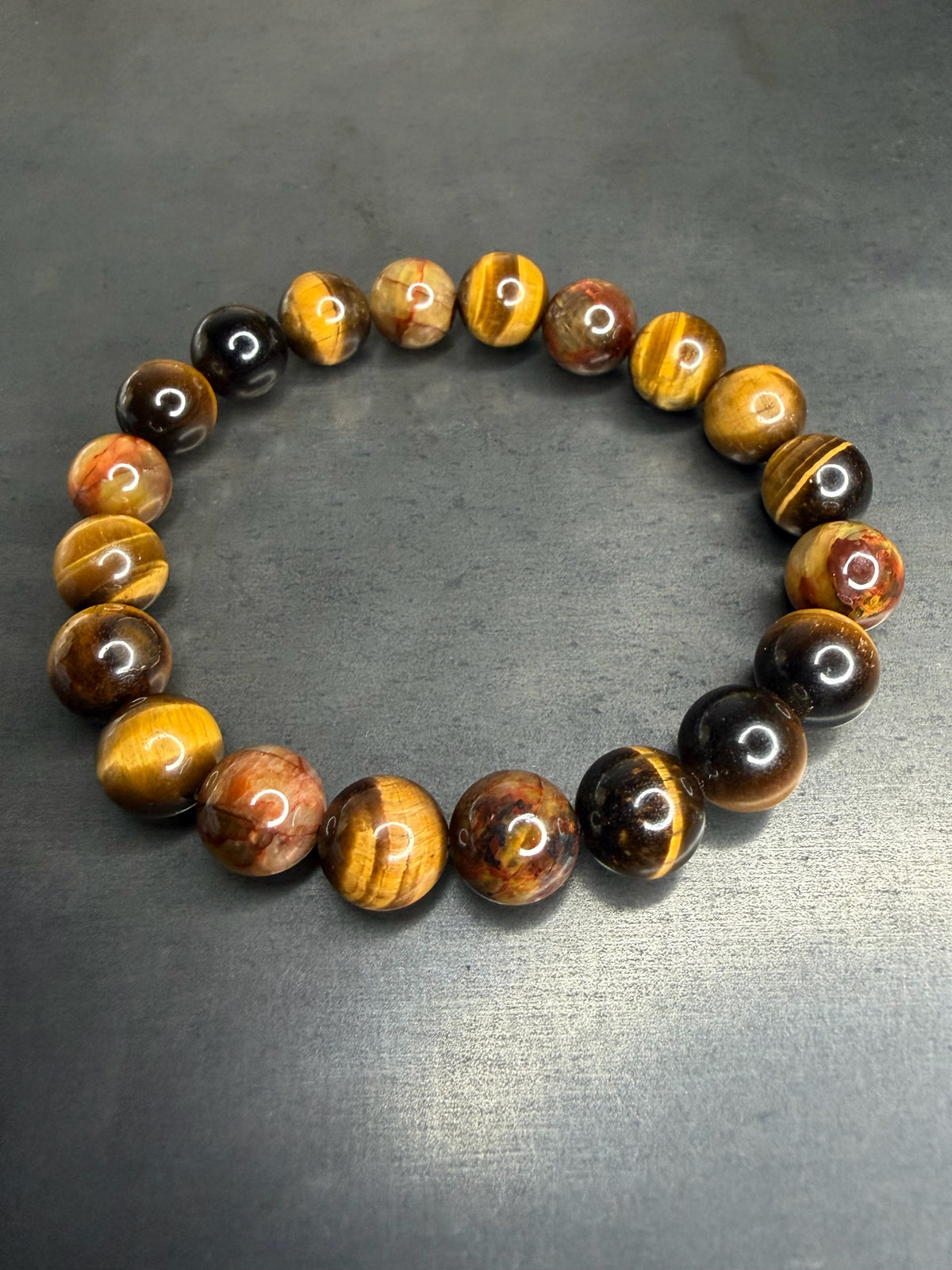 Tigers Eye/Pietersite Stretch Bracelet