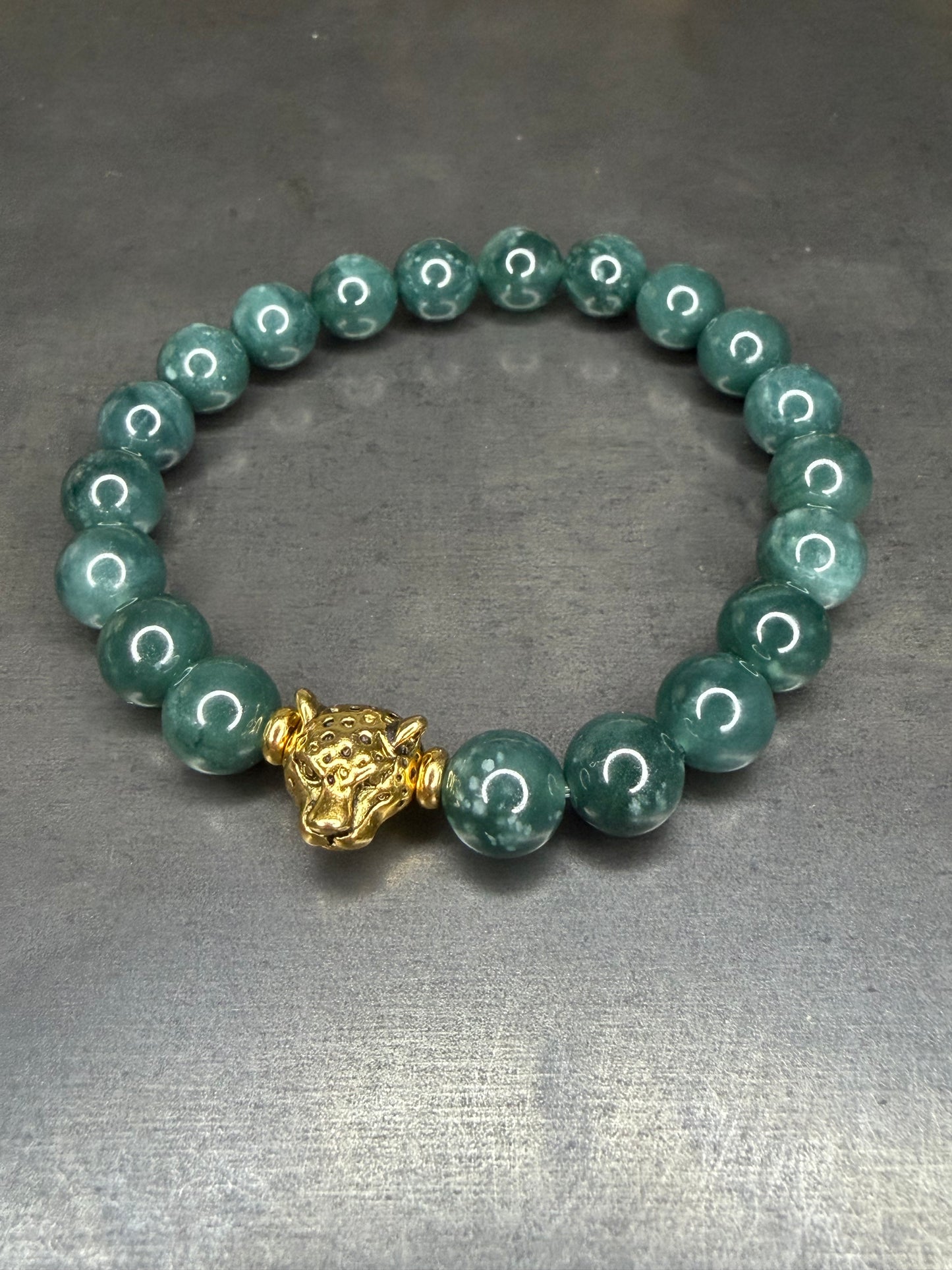 Blue Water Jaguar Stretch Bracelet