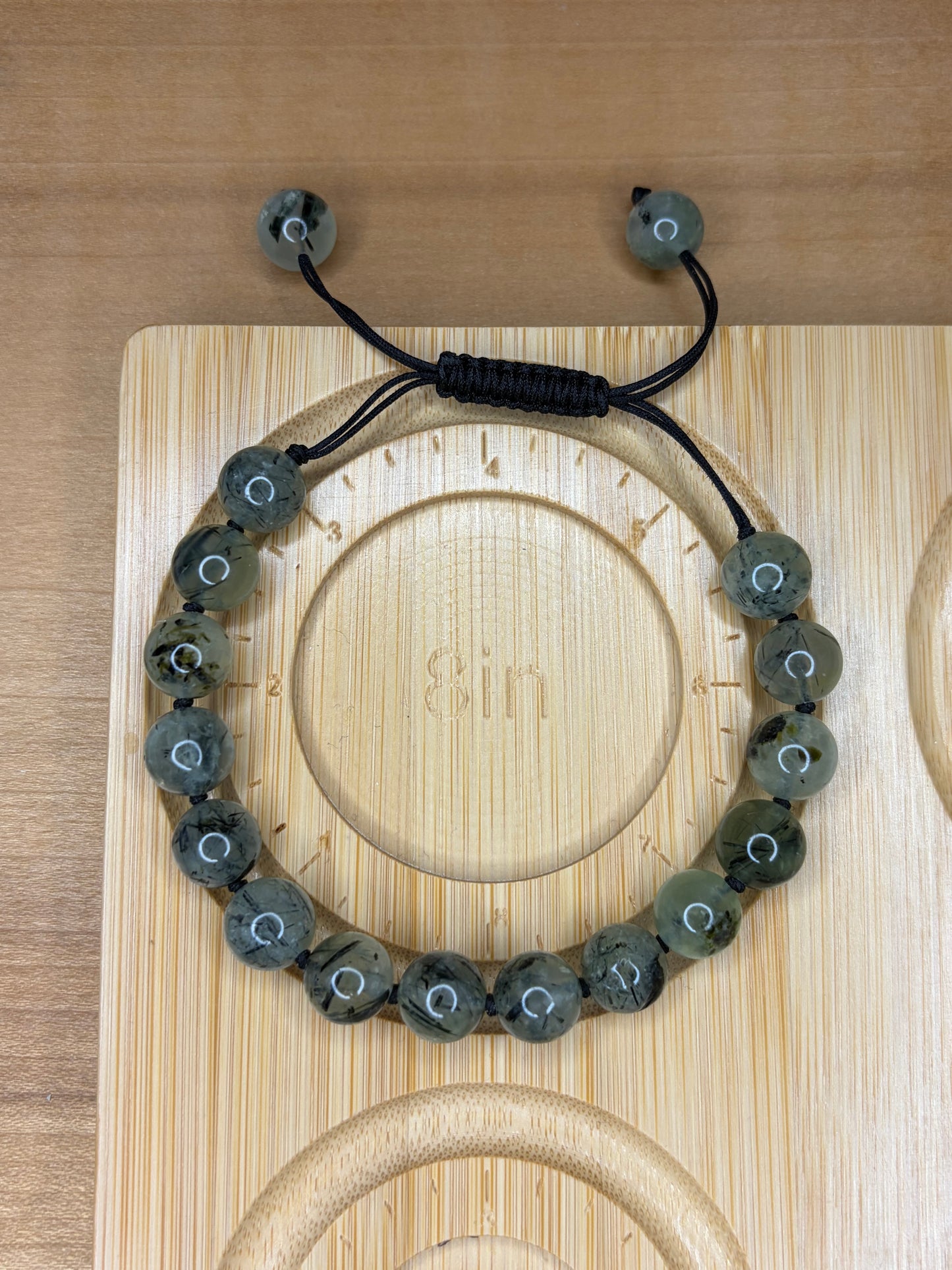 Prehnite String Adjustable Bracelet