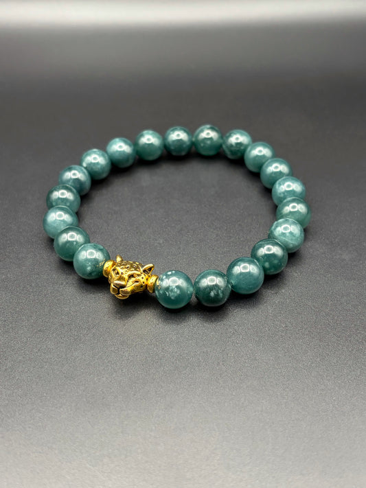 Blue Water Jaguar Stretch Bracelet