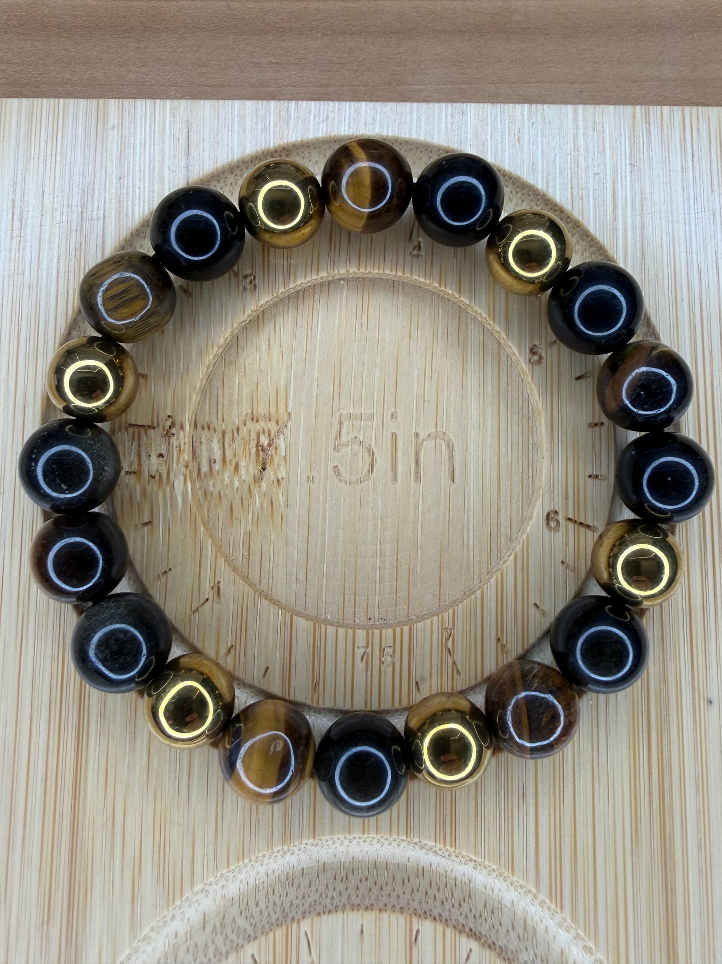 "Triple Protection" Yellow/ Gold Variation Stretch Bracelet