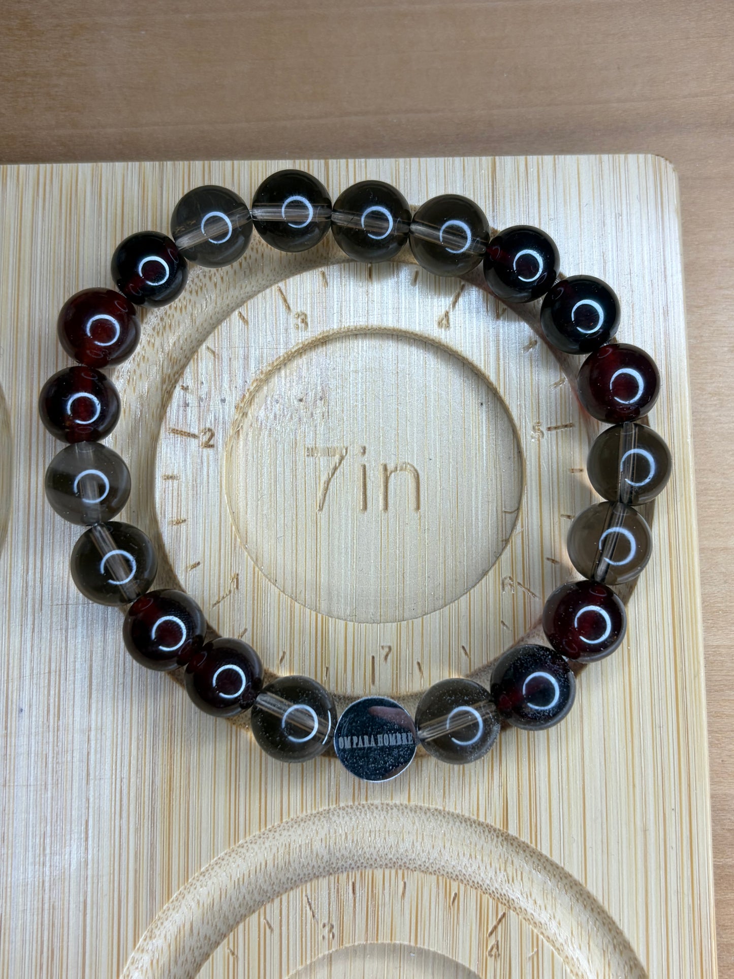 Smoky Garnet Stretch Bracelet