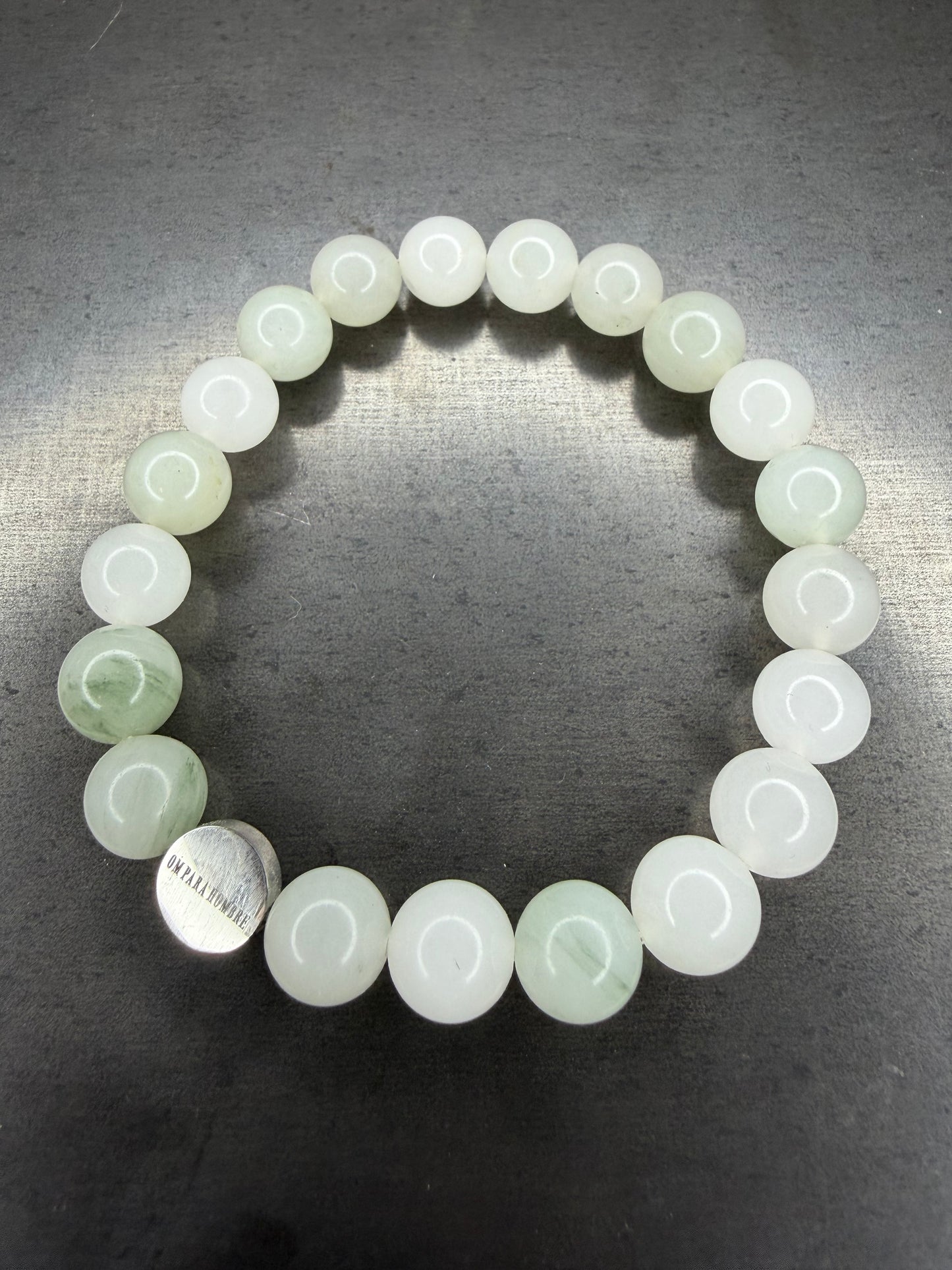 Tianshan Jade With Logo Stretch Bracelet