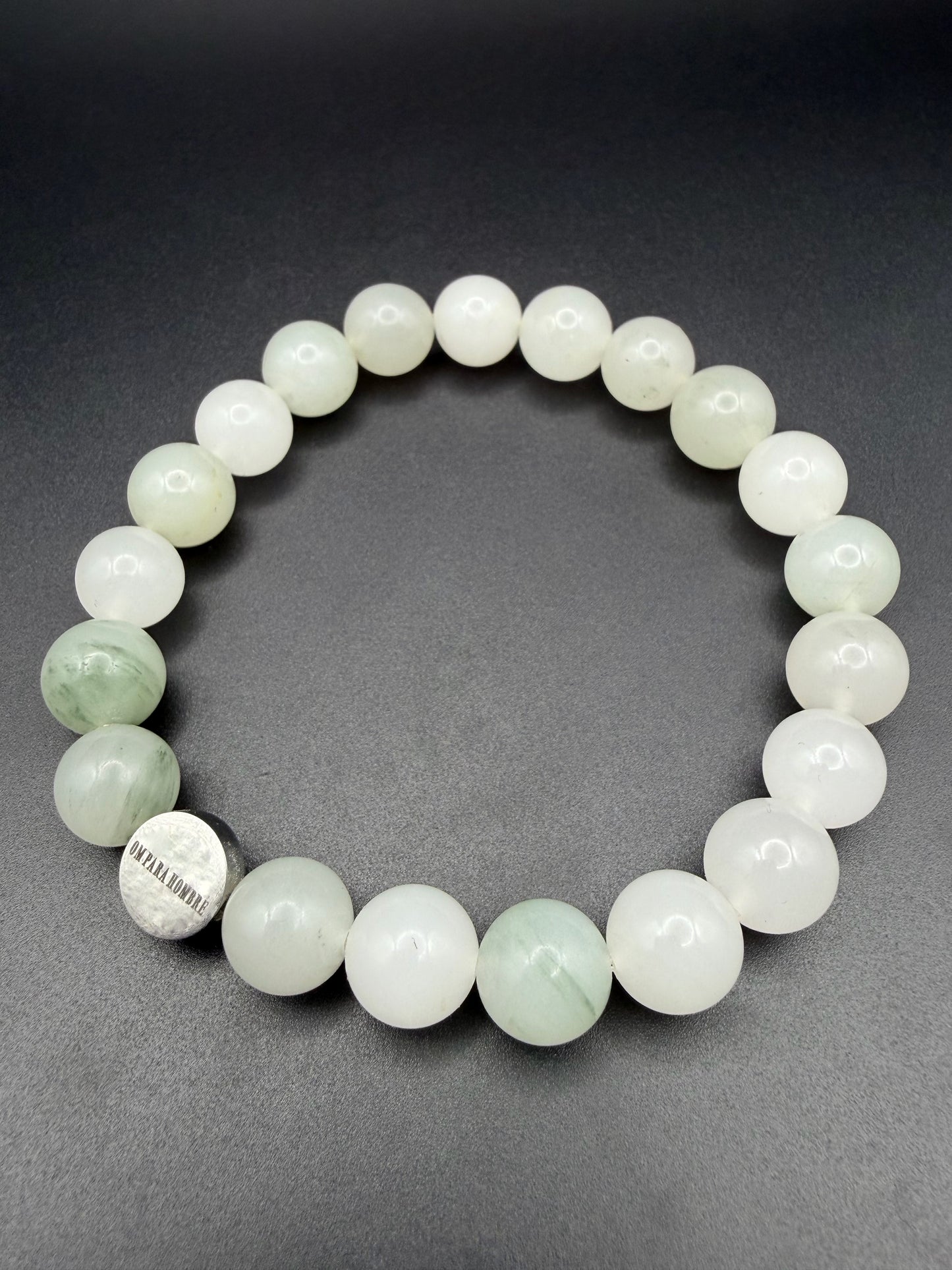 Tianshan Jade With Logo Stretch Bracelet