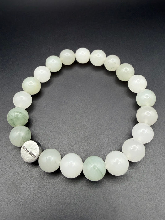 Tianshan Jade With Logo Stretch Bracelet