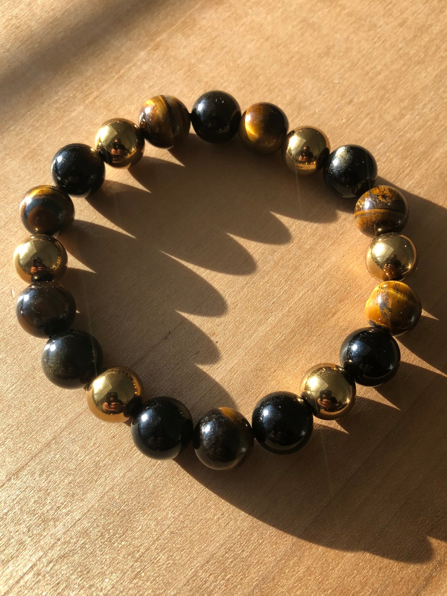 "Triple Protection" Yellow/ Gold Variation Stretch Bracelet