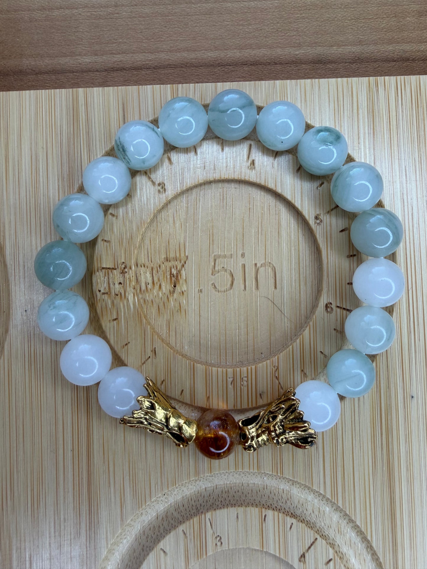 Jade Dragon Stretch Bracelet