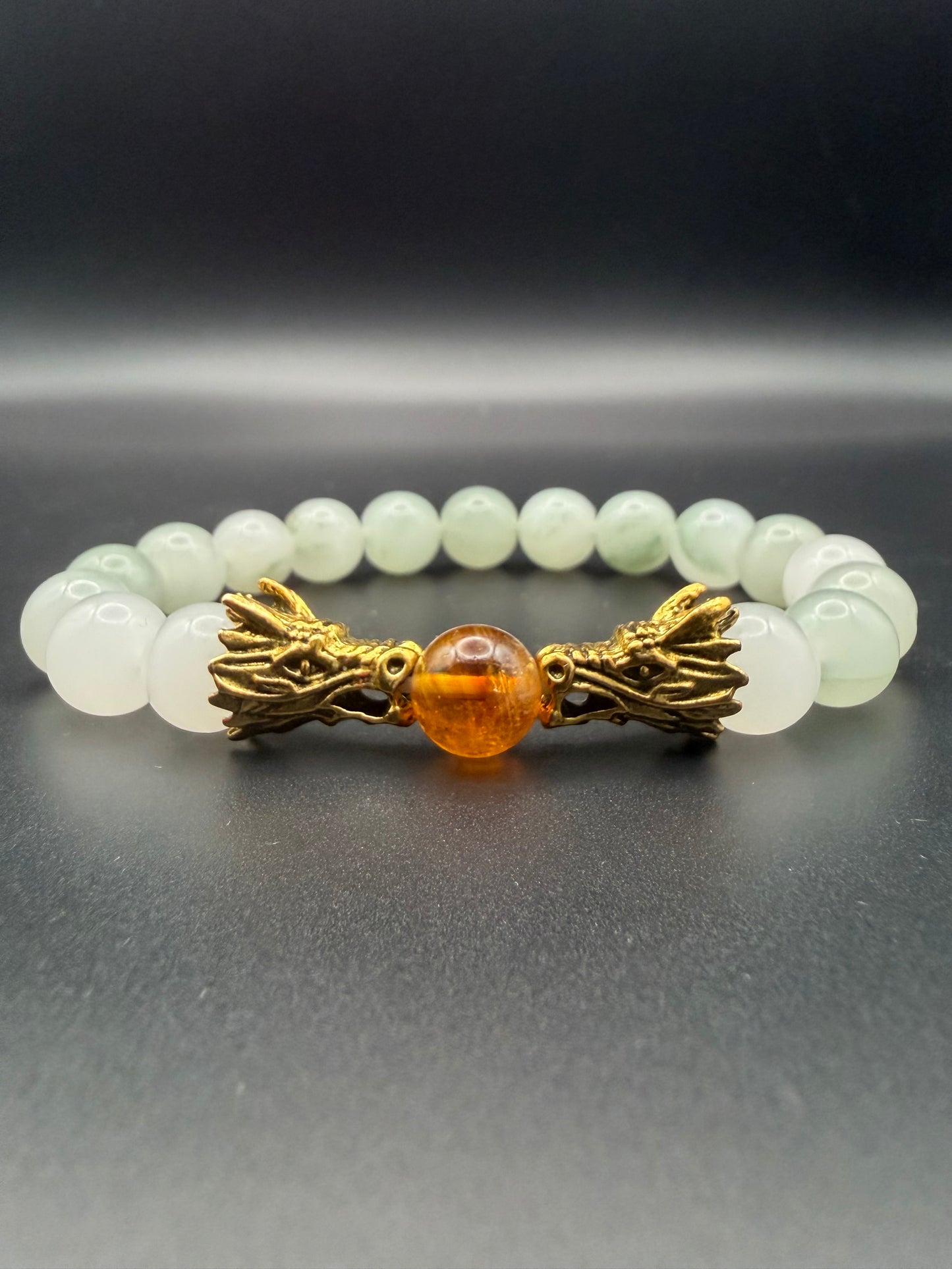 Jade Dragon Stretch Bracelet