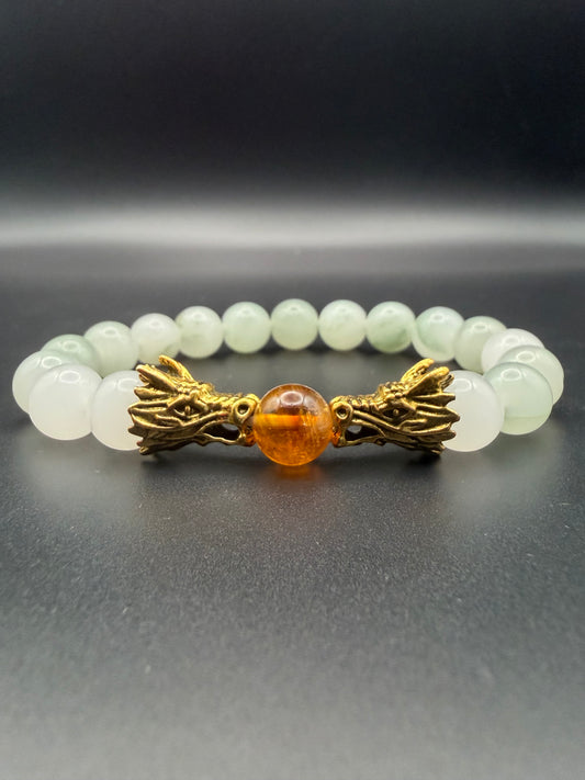 Jade Dragon Stretch Bracelet