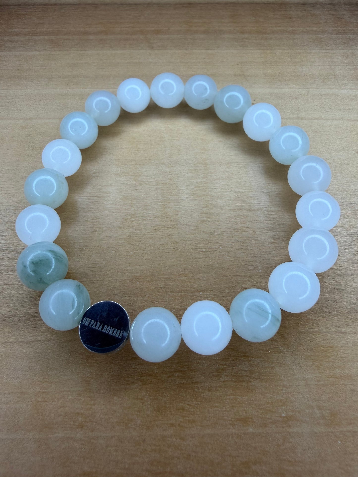 Tianshan Jade With Logo Stretch Bracelet