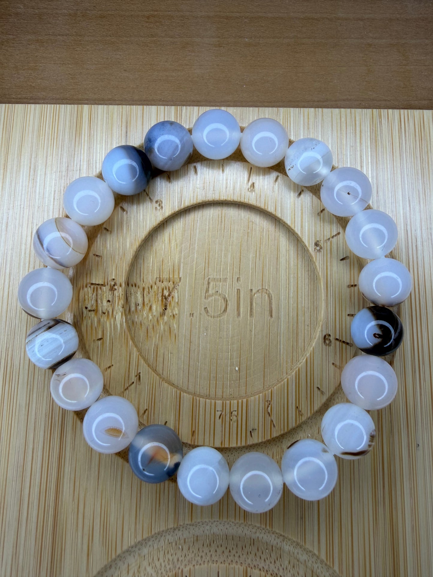 White Agate Stretch Bracelet