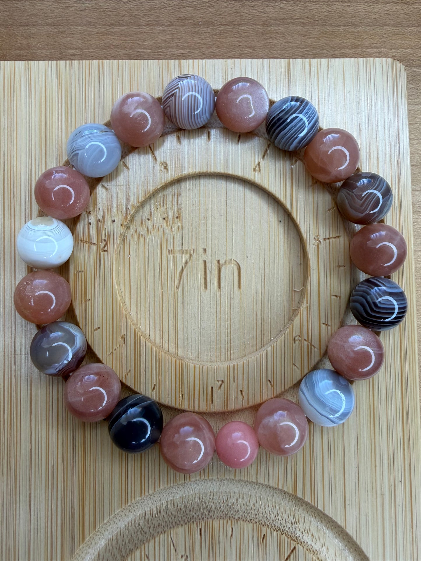 Botswana Peach Stretch Bracelet