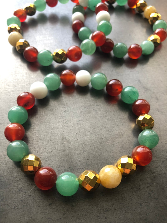 "Holiday Cheer" Stretch Bracelet